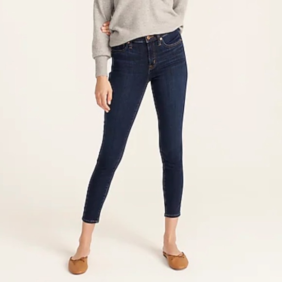 J. Crew Denim - J crew 9” high rise toothpick jeans point lake